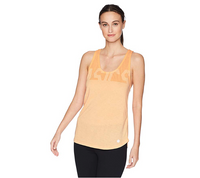 ASICS Women's Soft-Touch Racer Tank, Apricot Ice Heather, Small