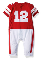 Fast Asleep NCAA Infant Nebraska Cornhuskers Football Uniform Pajamas - 9-12 M