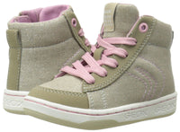 Geox JR Mania Girl 7 Hi Top Sneaker (Toddler/Little Kid/Big Kid),Beige,40 EU ...