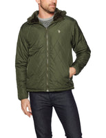 U.S. Polo Assn. Mens Standard Quilted Jacket, Forest Night 5970, 3X