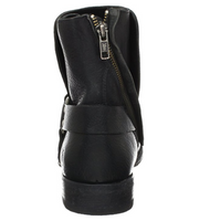 FRYE Men's Dean Harness Leather Boot Black 8.5 M US 3487185-BLK