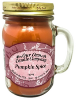 Pumpkin Spice Scented 13 Ounce Mason Jar Candle By Our Own Candle Company