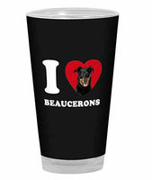 Tree-Free Greetings PG04006 I Heart Beaucerons Artful Alehouse Pint Glass, 16oz