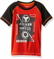Reebok Toddler Boys' Active Short Sleeve T-Shirt, Power/Speed Fiery Red, 2T