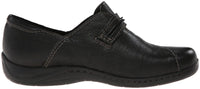 Earth Women's Savin Flat,Black Calf Leather,8 W US