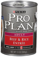 Purina Pro Plan Dog Food Beef, Rice 13 Oz Can