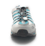 The North Face Kids Betasso Trail Sneakers White Grey Blue Little Girls 2.5 US