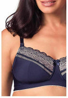 Hot Milk Women's Show-Off Nursing and Maternity Bra, Navy, 32FF