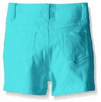 Dream Star - Girls' Super Stretch Twill Short - Aqua With Sequin Paneling - 5