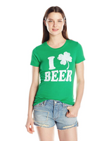 Fifth Sun Junior's Beer Rocks Graphic Tee, Kelly, X-Large
