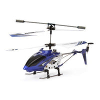 Syma S107G 3-Channel Radio Remote Control RC Mini Helicopter with Gyro - BLUE