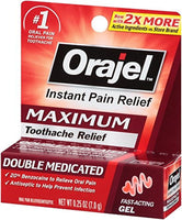 Orajel Maximum Strength Toothache Pain Relief Double Medicated Gel, 0.25 Oz (...