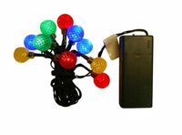 UltraLED Battery Operated Rasberry Twinkle Light String, Multi-Color, 3.5-Feet