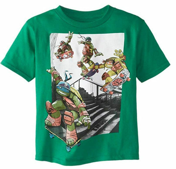 Mutant Ninja Turtles Little Boys T-Shirt Kelly Green 4