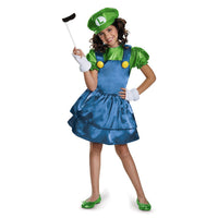 Luigi Skirt Version Costume, Medium (7-8)