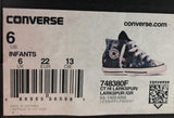 Converse Kids Chuck Taylor Hi Top Sneaker DC Comics BATMAN, Black, Toddler Sz 6