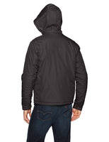 U.S. Polo Assn.. Mens Standard Fleece Lined Pu Piped Jacket, Black 5953, 3X