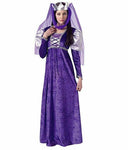 Rubie's Women's Renaissance Queen Costume,Purple, Standard (fits up to size 12)