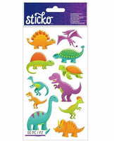 Sticko Dinosaurs Plus Stickers, 3 Sheet Pack