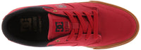 DC Men's Nyjah Vulcanised TX Skate Shoe,Red,9 M US