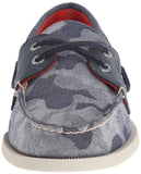 Sperry Top-Sider Men's A/O 2-Eye Chambray Boat Shoe, Blue Camo, 13 M US