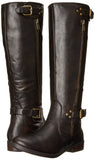 Wild Pair Women's Everson Motorcycle Boot, Dark Brown, 8 M US