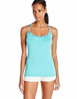 NUX Women's Asana Top, Aqua/Tide, X-Small