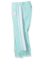 XOXO Girls' Toddler Terry Pant, Mint Oil, 4T