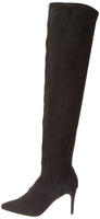 Wild Pair Women's Redmond Slouch Boot, Black Faux Suede, 9 B(M) US