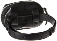 T-Shirt & Jeans Urban Glam Quilted Belt Bag with Embroidery, black