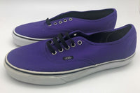Vans Authentic Lo Pro Canvas Shoes, Dark Purple, Mens 10.5 Womens 12