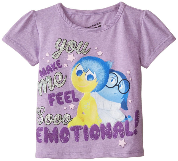 Disney Little Girls' Toddler Inside Out You Make Me Feel So Emotional Bubble ...