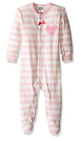 Kushies Baby Girls' Front Snap Sleeper 6m