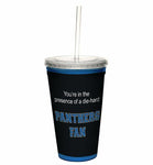 Tree-Free Greetings Panthers College Basketball Traveler Cup Reusable Straw 16Oz