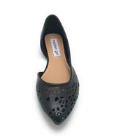Madden Girl Women's ILLUSIVE Slip On Flats w/Cut Outs, Black, 6 M - New In Box