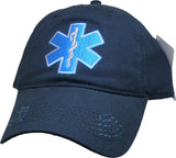 Emergency Medical Technician EMT Star of Life Cap. Navy blue