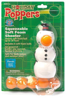 Hog Wild Snowman Holiday Popper Foam Ball Launcher Toy With 6 Foam Balls