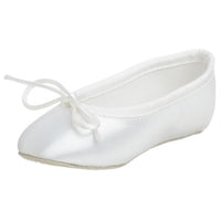 Miss Coloriffics Lovely Ballet Flat, WHITE SATIN, 10 M US Toddler