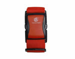 TraverGo Go Green Power Solid Color Luggage Strap Red