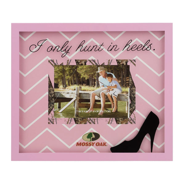 Mossy Oak 14 x 12" Pink Mossy Heels Shadow Box Frame to Hold 7 x 5" Photos