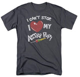 Trevco - Men's Astro Pop Blast Off - Heather Charcoal - Adult T-Shirt - Medium