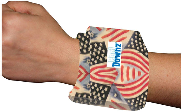 Hot Headz International LLC. Cool Downz Cooling Wrist Wrap, One Size, Flag