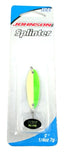 JohnsonTM Splinter Ice, 1/4 oz 7g, Green/White Uv Glow - Free And Fast Shipping!