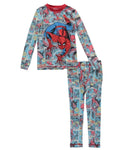 Komar Spider-Man 2pc PJ Pajama Set, Blue, Small (S)