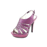 Style & Co. Women's Sierria Evening Sandals in Plum Glitter Size 8