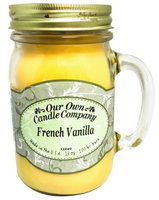 French Vanilla Scented Candle in 13 oz Mason Jar by Our Own Candle Company
