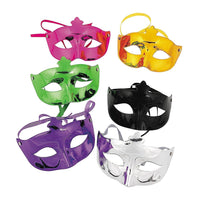 Fun Express Mardi Gras Masquerade Face Masks Costume Accessories - 12 Pack