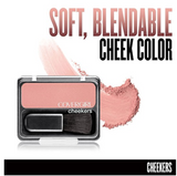 COVERGIRL Cheekers Blendable Powder Blush Brick Rose 180 .12 oz