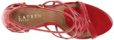 Lauren Ralph Lauren Women's Sydney Dress Sandal, Red, 7 B(M) US