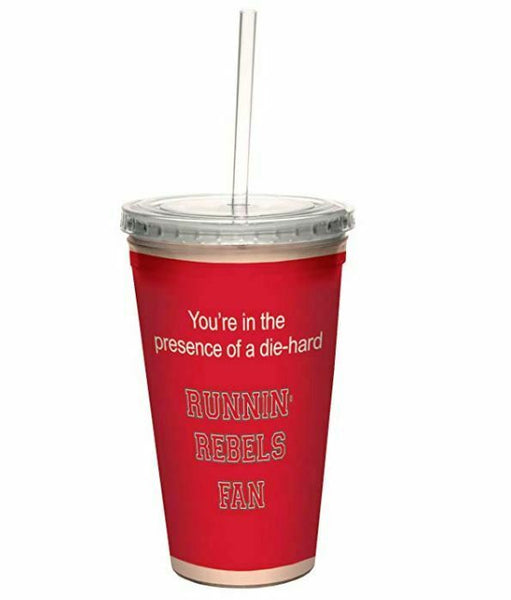 Tree-Free Greetings Runnin' Rebels College Basketball Travel Cup w/Straw 16 Oz